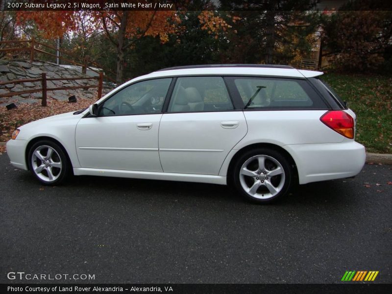 Satin White Pearl / Ivory 2007 Subaru Legacy 2.5i Wagon