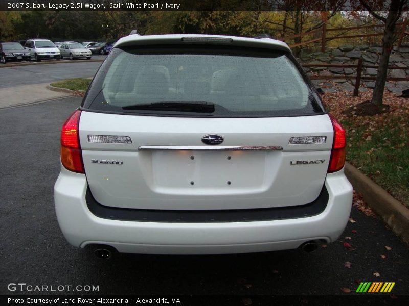 Satin White Pearl / Ivory 2007 Subaru Legacy 2.5i Wagon
