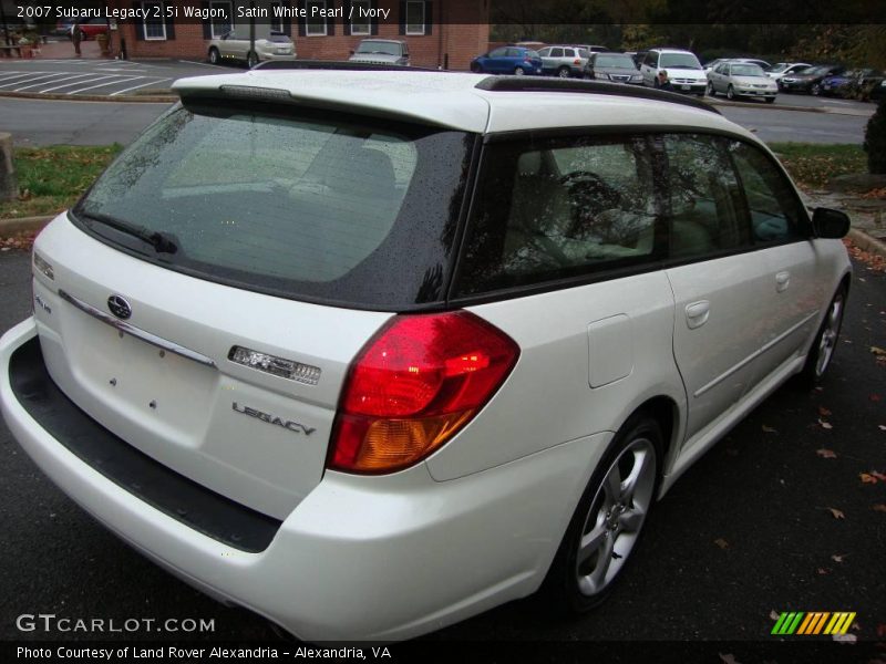 Satin White Pearl / Ivory 2007 Subaru Legacy 2.5i Wagon