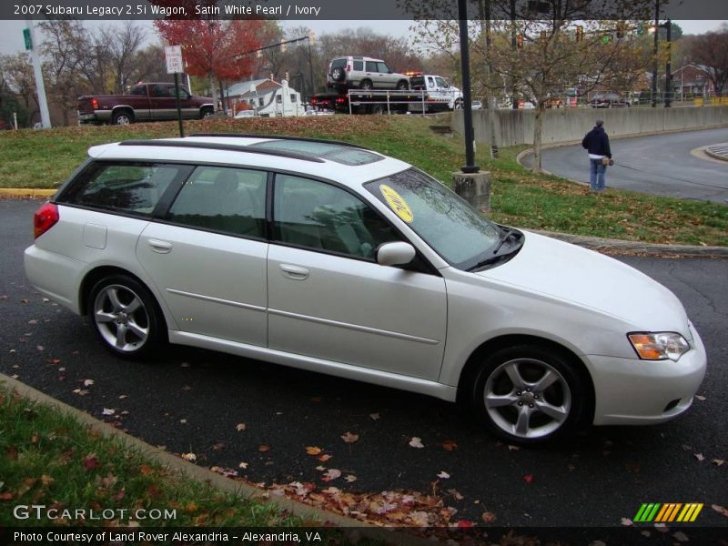 Satin White Pearl / Ivory 2007 Subaru Legacy 2.5i Wagon