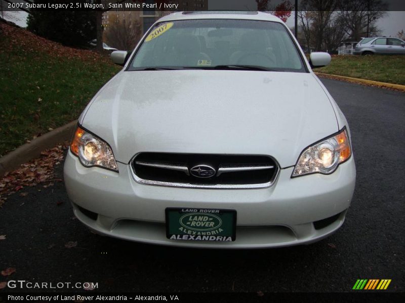 Satin White Pearl / Ivory 2007 Subaru Legacy 2.5i Wagon