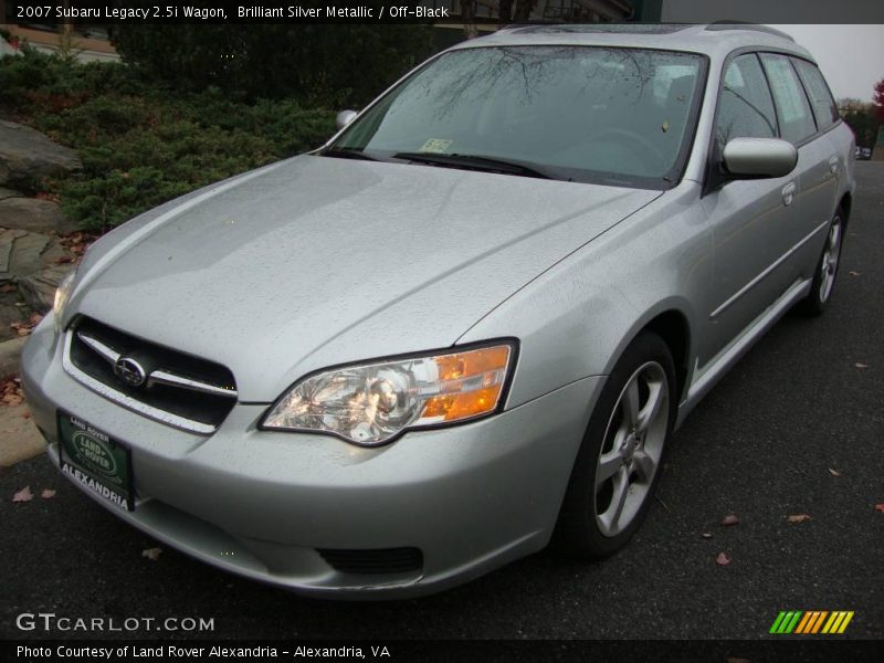 Brilliant Silver Metallic / Off-Black 2007 Subaru Legacy 2.5i Wagon