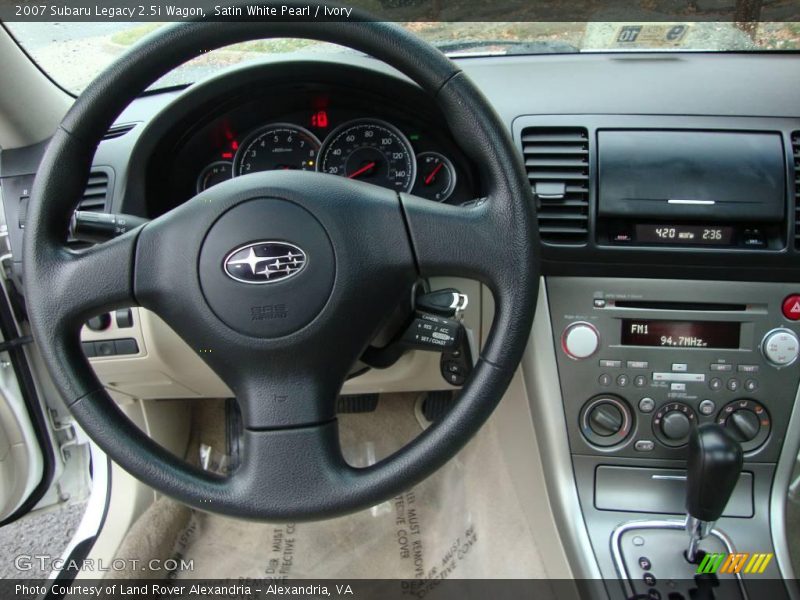 Satin White Pearl / Ivory 2007 Subaru Legacy 2.5i Wagon