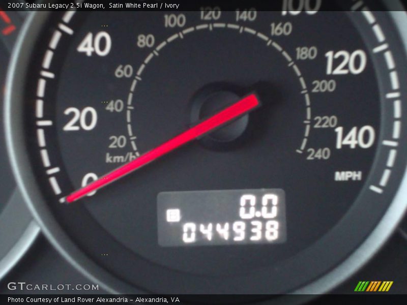 Satin White Pearl / Ivory 2007 Subaru Legacy 2.5i Wagon