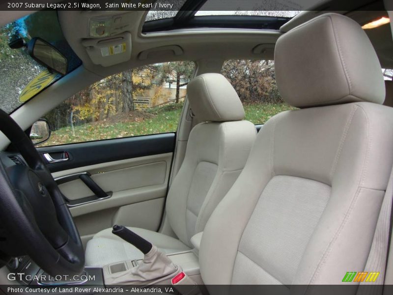 Satin White Pearl / Ivory 2007 Subaru Legacy 2.5i Wagon