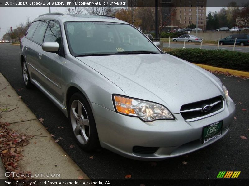 Brilliant Silver Metallic / Off-Black 2007 Subaru Legacy 2.5i Wagon