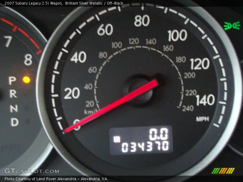 Brilliant Silver Metallic / Off-Black 2007 Subaru Legacy 2.5i Wagon