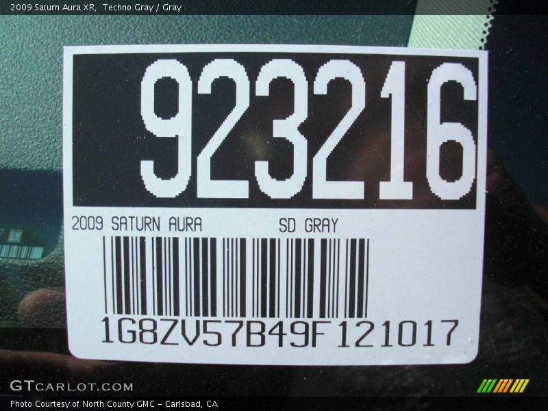Techno Gray / Gray 2009 Saturn Aura XR