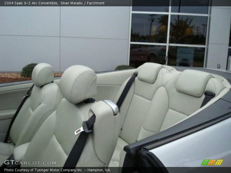 Silver Metallic / Parchment 2004 Saab 9-3 Arc Convertible