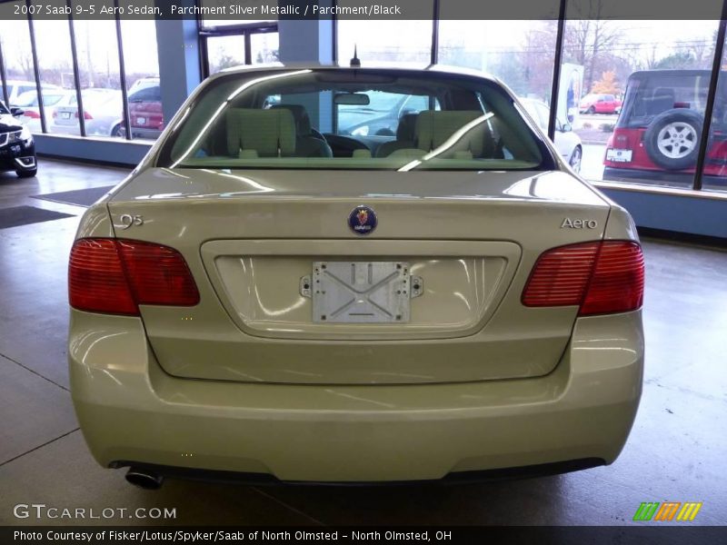 Parchment Silver Metallic / Parchment/Black 2007 Saab 9-5 Aero Sedan