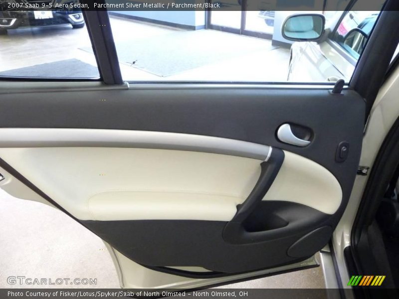 Parchment Silver Metallic / Parchment/Black 2007 Saab 9-5 Aero Sedan