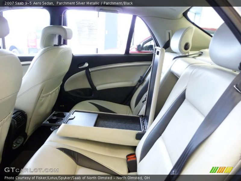 Parchment Silver Metallic / Parchment/Black 2007 Saab 9-5 Aero Sedan