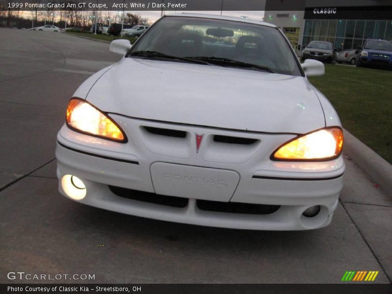 Arctic White / Dark Pewter 1999 Pontiac Grand Am GT Coupe