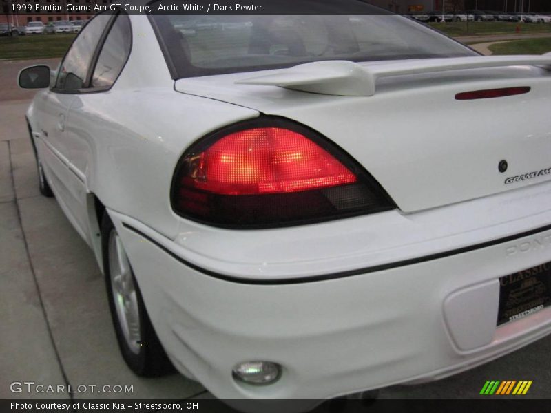 Arctic White / Dark Pewter 1999 Pontiac Grand Am GT Coupe