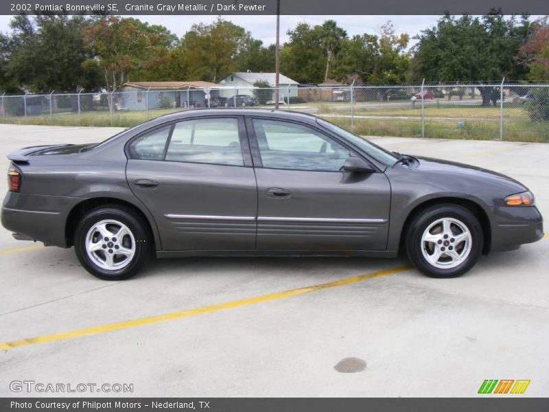 Granite Gray Metallic / Dark Pewter 2002 Pontiac Bonneville SE