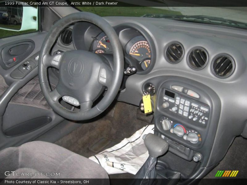 Arctic White / Dark Pewter 1999 Pontiac Grand Am GT Coupe