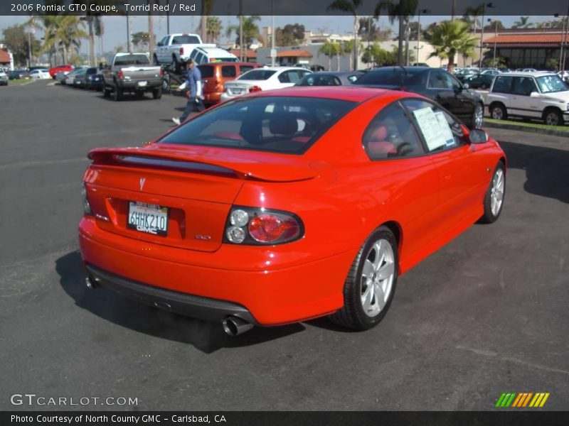 Torrid Red / Red 2006 Pontiac GTO Coupe