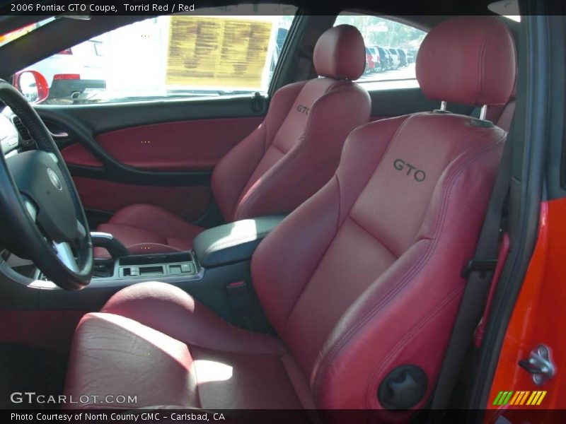 Torrid Red / Red 2006 Pontiac GTO Coupe
