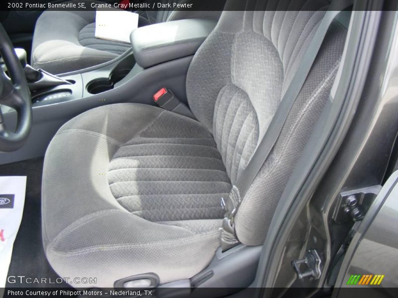 Granite Gray Metallic / Dark Pewter 2002 Pontiac Bonneville SE