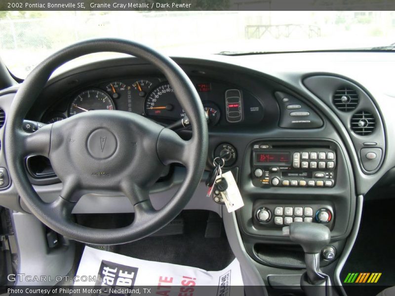 Granite Gray Metallic / Dark Pewter 2002 Pontiac Bonneville SE