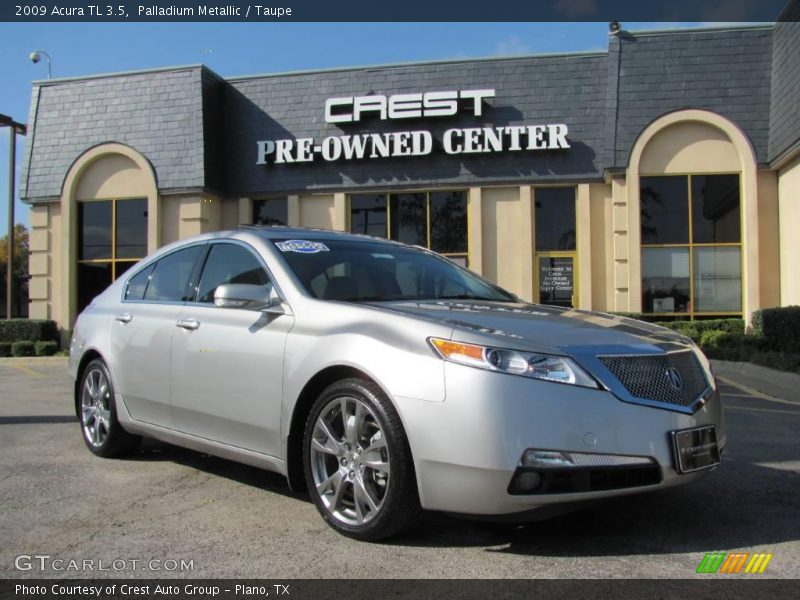 Palladium Metallic / Taupe 2009 Acura TL 3.5