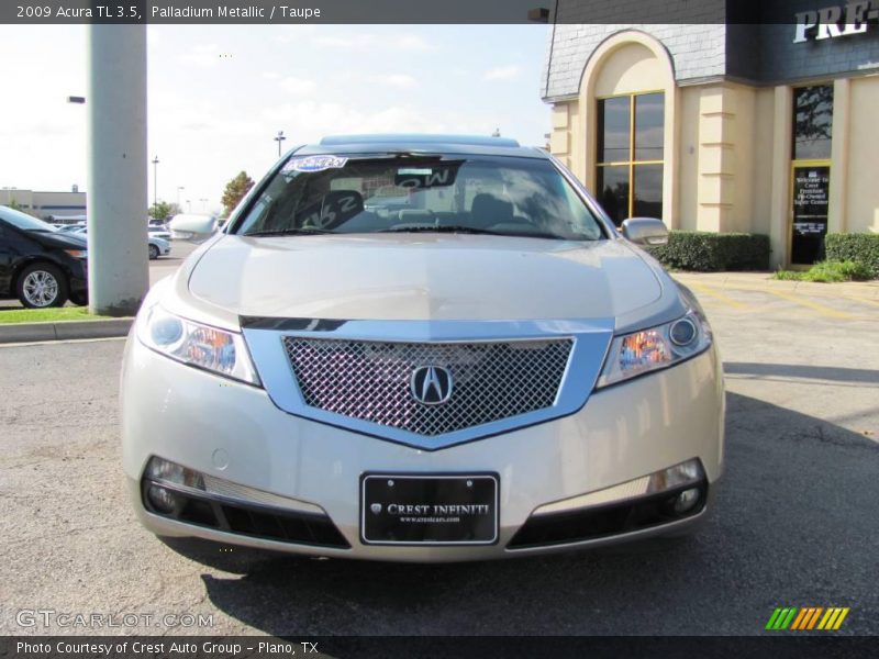 Palladium Metallic / Taupe 2009 Acura TL 3.5