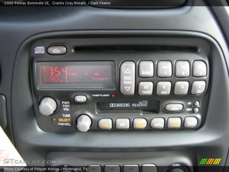 Granite Gray Metallic / Dark Pewter 2002 Pontiac Bonneville SE