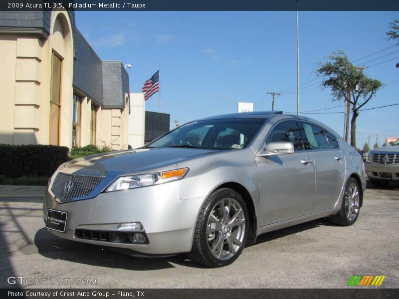 Palladium Metallic / Taupe 2009 Acura TL 3.5