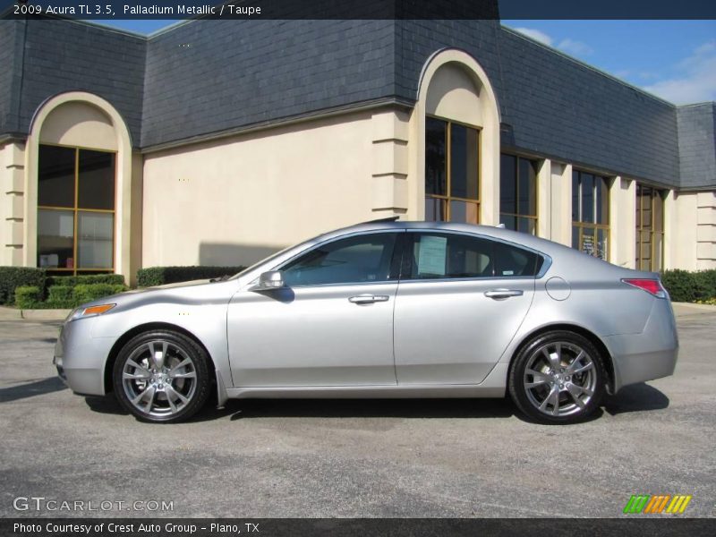Palladium Metallic / Taupe 2009 Acura TL 3.5