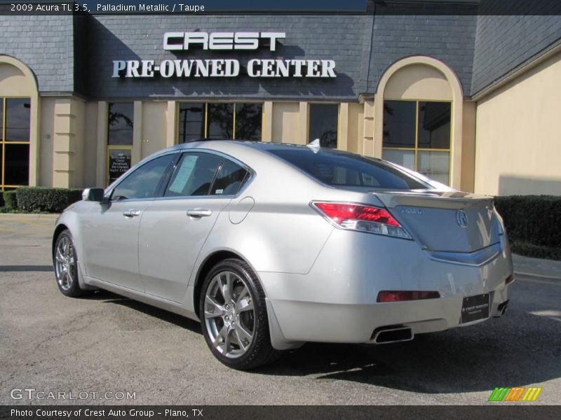 Palladium Metallic / Taupe 2009 Acura TL 3.5