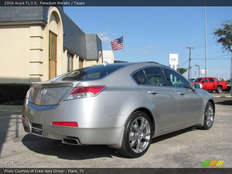 Palladium Metallic / Taupe 2009 Acura TL 3.5