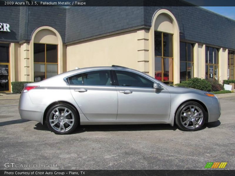 Palladium Metallic / Taupe 2009 Acura TL 3.5