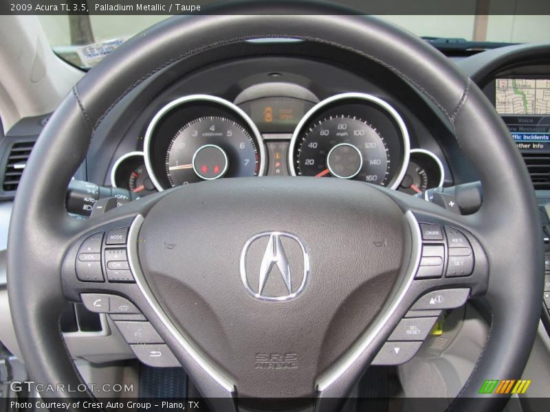 Palladium Metallic / Taupe 2009 Acura TL 3.5
