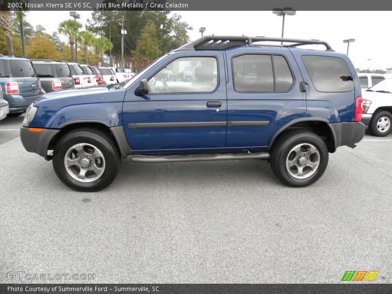 Just Blue Metallic / Gray Celadon 2002 Nissan Xterra SE V6 SC