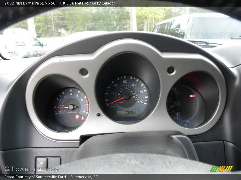 Just Blue Metallic / Gray Celadon 2002 Nissan Xterra SE V6 SC