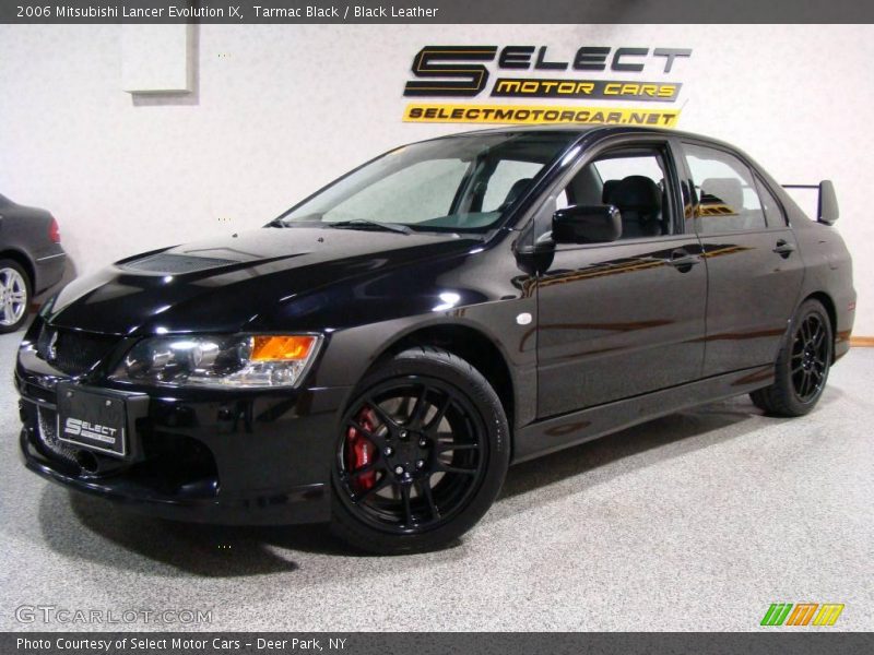 Tarmac Black / Black Leather 2006 Mitsubishi Lancer Evolution IX