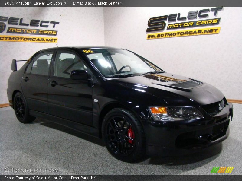 Tarmac Black / Black Leather 2006 Mitsubishi Lancer Evolution IX