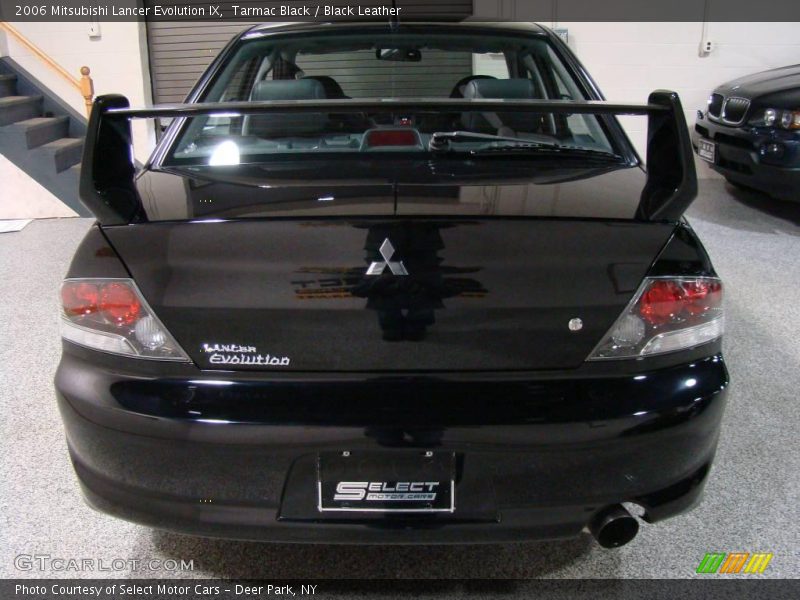 Tarmac Black / Black Leather 2006 Mitsubishi Lancer Evolution IX