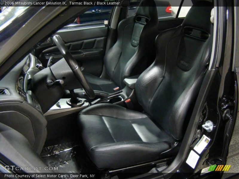 Tarmac Black / Black Leather 2006 Mitsubishi Lancer Evolution IX