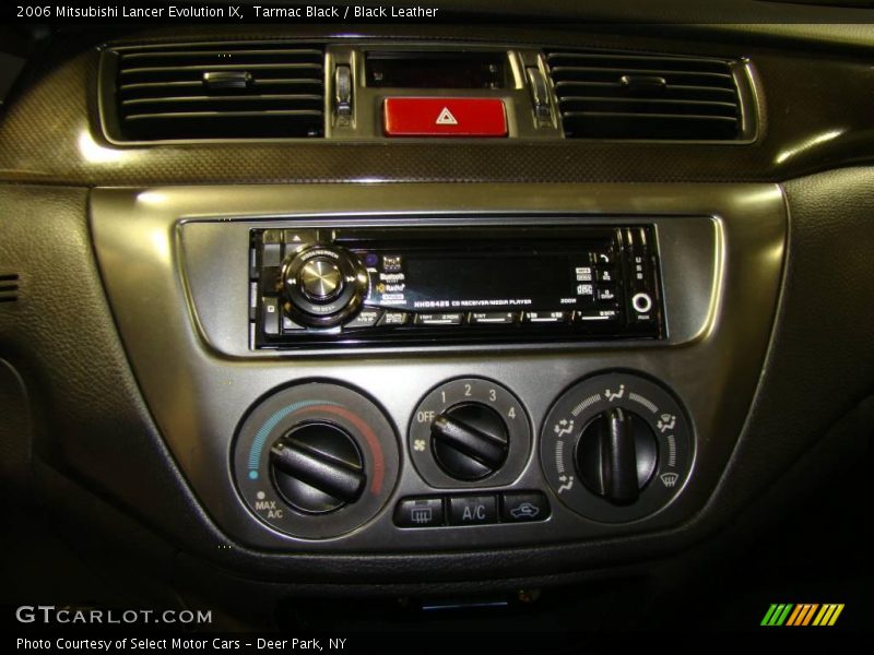 Tarmac Black / Black Leather 2006 Mitsubishi Lancer Evolution IX