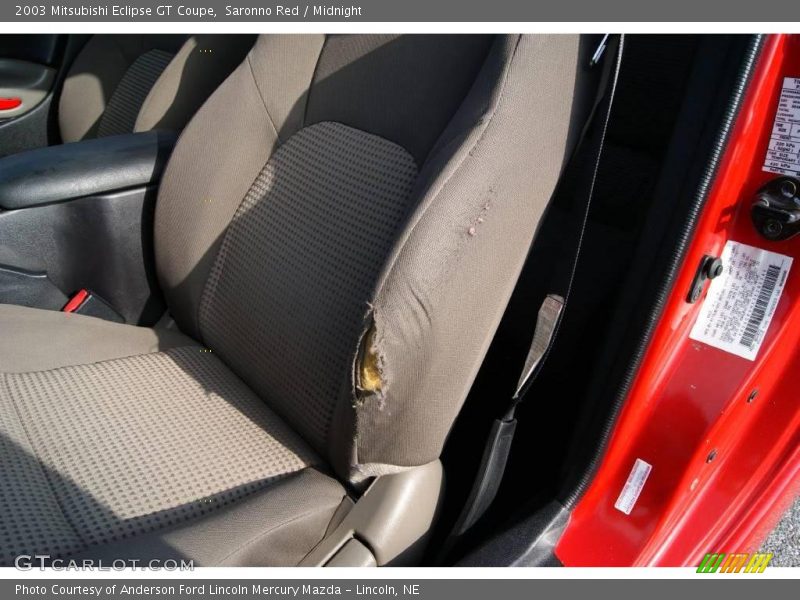Saronno Red / Midnight 2003 Mitsubishi Eclipse GT Coupe
