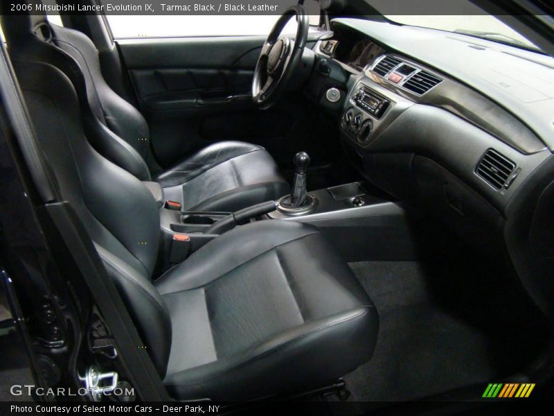 Tarmac Black / Black Leather 2006 Mitsubishi Lancer Evolution IX