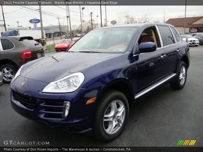Marine Blue Metallic / Havanna/Sand Beige 2010 Porsche Cayenne Tiptronic