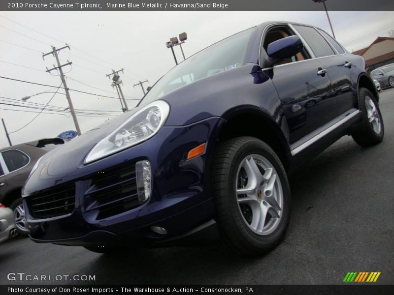 Marine Blue Metallic / Havanna/Sand Beige 2010 Porsche Cayenne Tiptronic