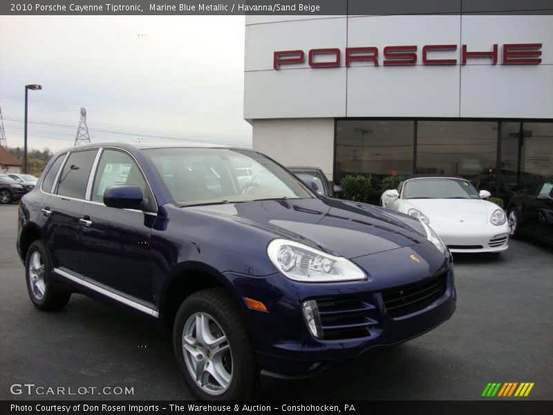 Marine Blue Metallic / Havanna/Sand Beige 2010 Porsche Cayenne Tiptronic