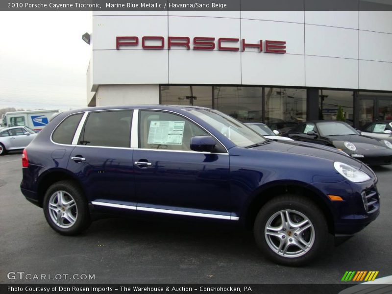 Marine Blue Metallic / Havanna/Sand Beige 2010 Porsche Cayenne Tiptronic