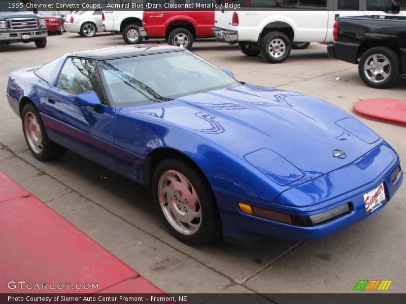 Admiral Blue (Dark Cloisonne) Metallic / Beige 1995 Chevrolet Corvette Coupe