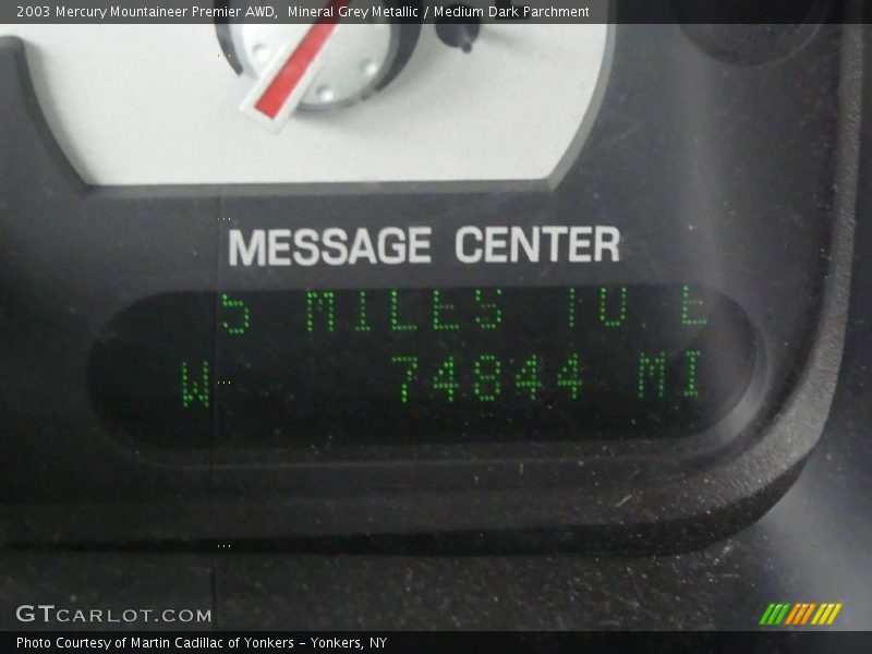 Mineral Grey Metallic / Medium Dark Parchment 2003 Mercury Mountaineer Premier AWD