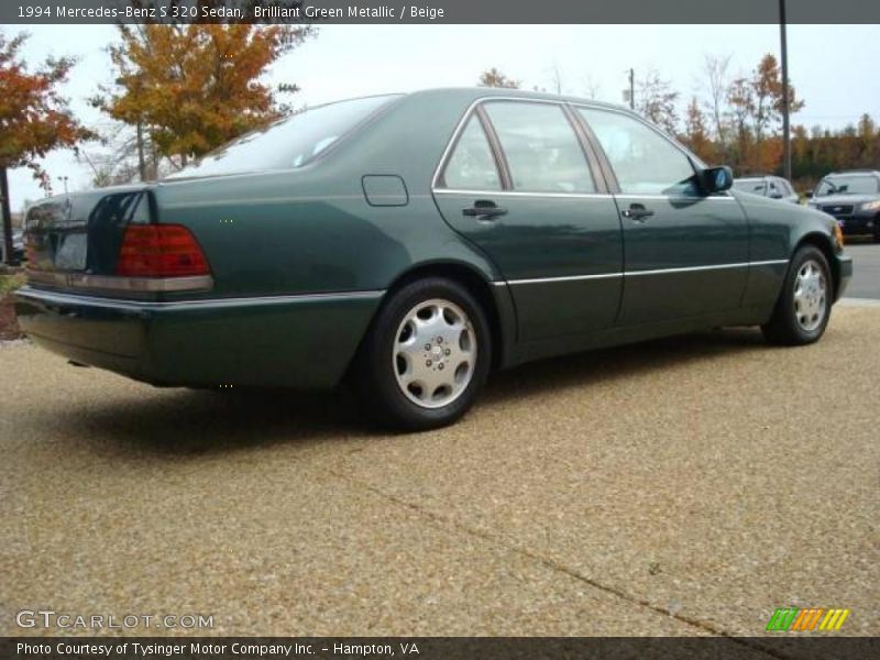 Brilliant Green Metallic / Beige 1994 Mercedes-Benz S 320 Sedan