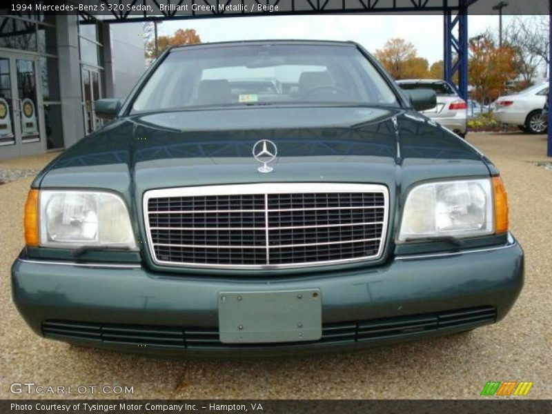 Brilliant Green Metallic / Beige 1994 Mercedes-Benz S 320 Sedan